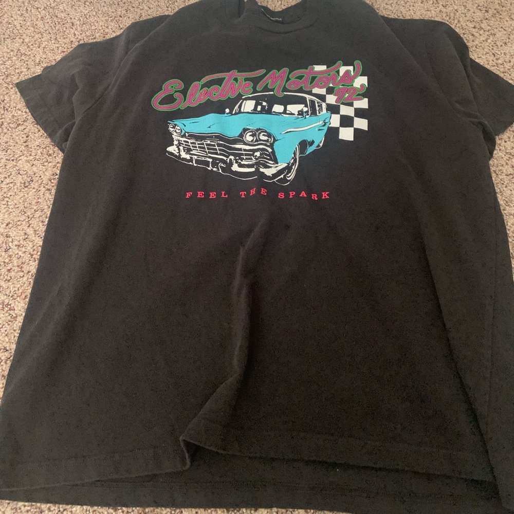 Brandy Melville electric motor graphic tee